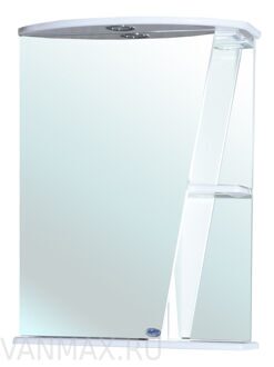 Зеркало-шкаф Ладья 65 см Bellezza с подсветкой