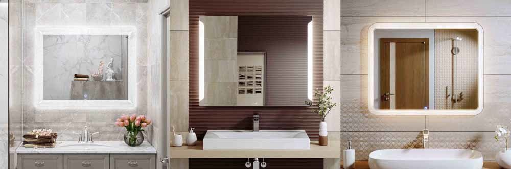 Комплект мебели для ванной Эколайн 55 см черная полоса Санта