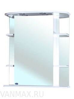 Зеркало-шкаф Магнолия 65 см Bellezza с подсветкой