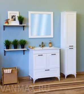 Комплект мебели для ванной комнаты Ксения 60 Sanflor на опорах