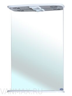 Зеркало-шкаф Лиана 55 см Bellezza с подсветкой